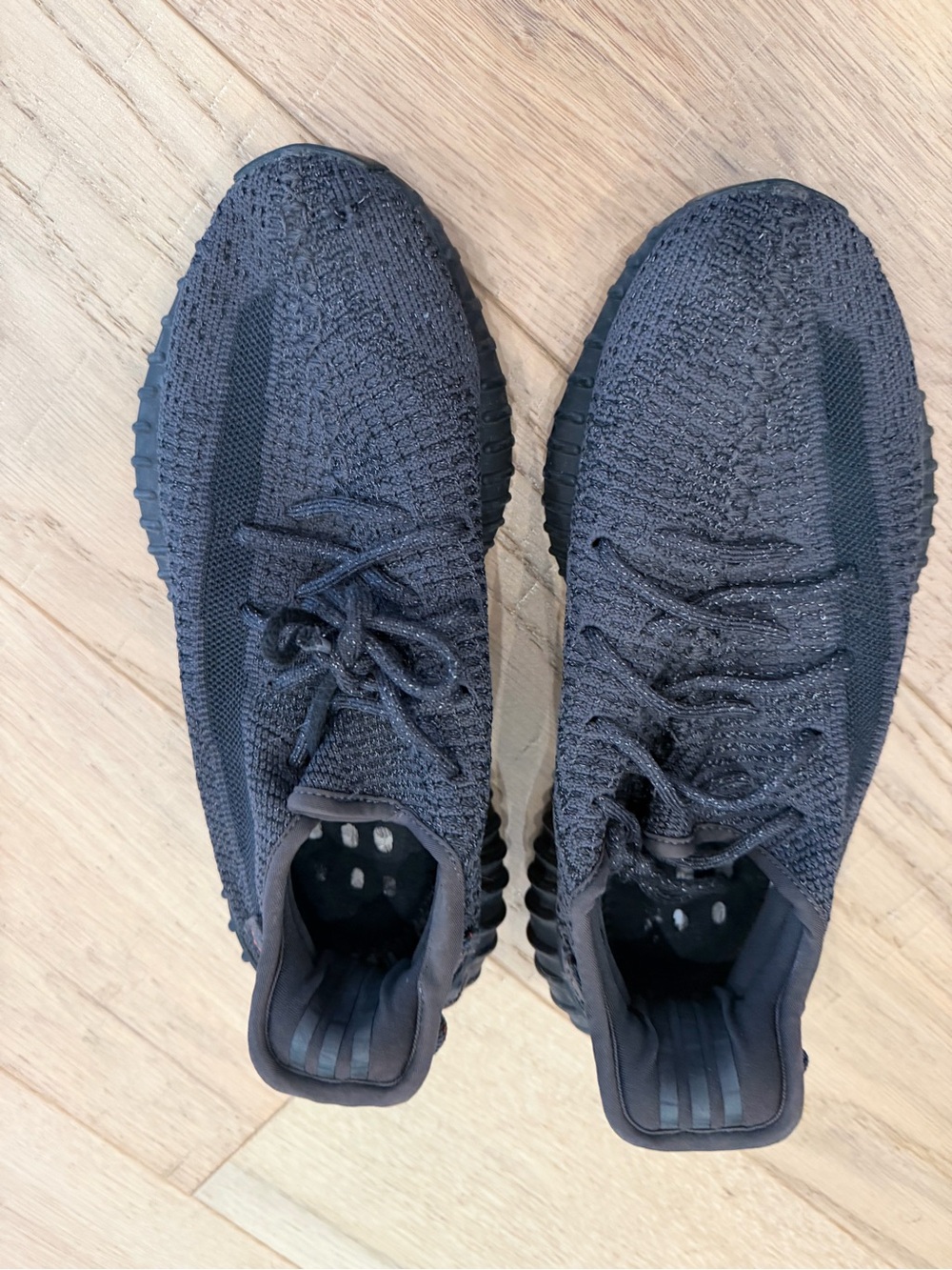 adidas Women's Black Knit Lace-Up Sneakers